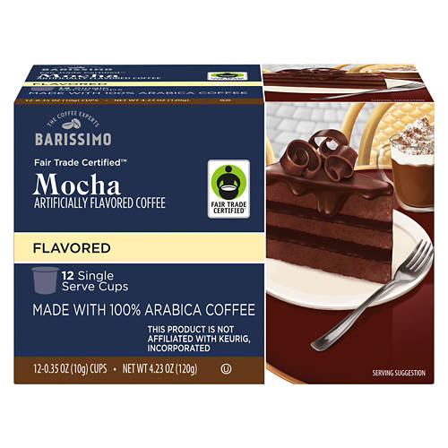 Barissimo Mocha Flavored Coffee Pods, 12 count
